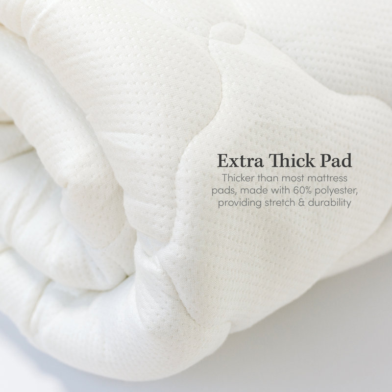 Alwyn Home Extra Plush Rayon from Bamboo Mattress Pad & Reviews Wayfair